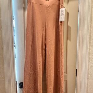 RHONE Women's Wide Leg Pants in Peach